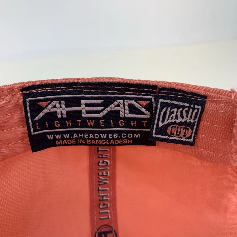 Premier Logo Hat Pink Light Weight Adjustable AHead Classic Cut Baseball Cap